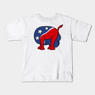 Republican Elephant With It's Head Up It's Ass Kids T-Shirt